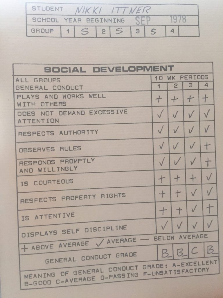 buttercup report card