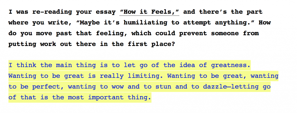 excerpt from an interview with poet jenny zhang in the creative independent 