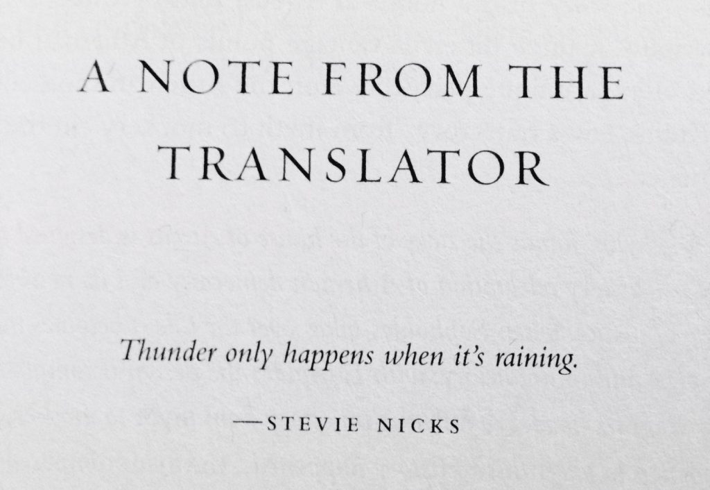 epigraph from An Oresteia, translated by Anne Carson