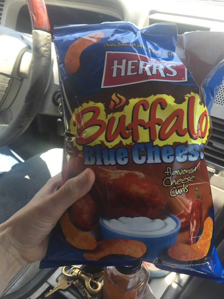 buffalo blue cheese cheese curls