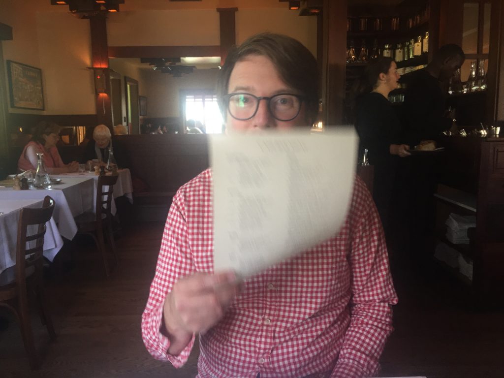 dan at chez panisse, 95% happy
