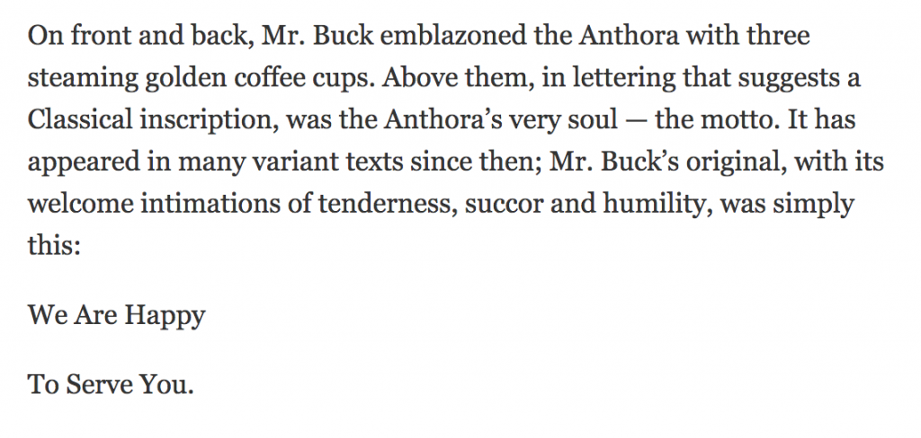 new york times obituary snippet for leslie buck